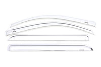 AVS 15-18 Chevy Silverado 2500 Crew Cab Ventvisor Front & Rear Window Deflectors 4pc - Chrome - 684536