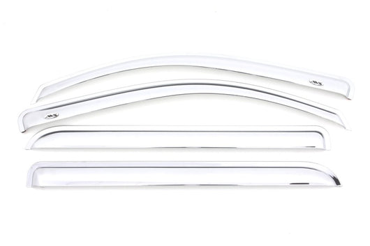 AVS 15-18 Chevy Silverado 2500 Crew Cab Ventvisor Front & Rear Window Deflectors 4pc - Chrome - 684536