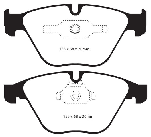 EBC 11+ BMW Z4 3.0 Twin Turbo iS (E89) Yellowstuff Front Brake Pads - DP42006R