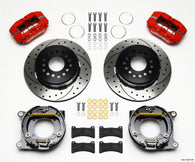 Wilwood Dynapro Low-Profile 11.00in P-Brake Kit Drill-Red Impala 59-64 / Corvette 57-62 - 140-11827-DR