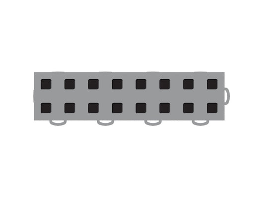 WeatherTech TechFloor - 3in X 12in Tiles(Right Loop) - Grey/Black **Order in Qtys of 10 - 51T312RL GR-BK