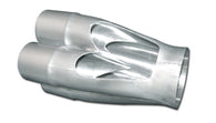 Vibrant 4-1 SS Merge Collectors (2-1/8in Inlet Slipover ID 3-1/2in Merge Outlet OD) Single Unit - 10312