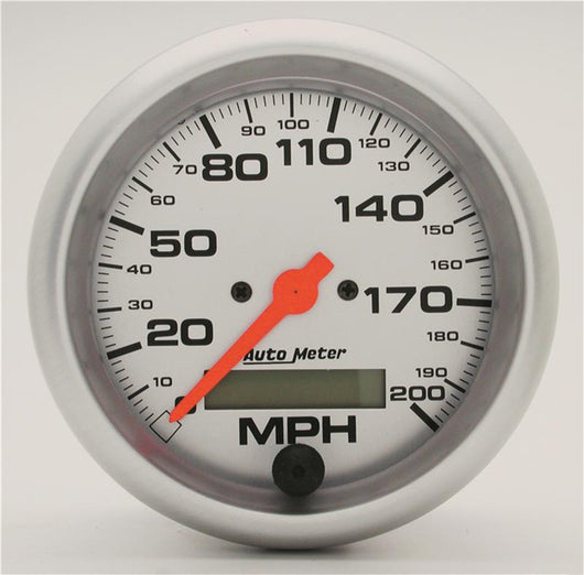 Autometer Ultra-Lite 85.7mm In-Dash Electronic Programmable 200 MPH Speedometer - 4486