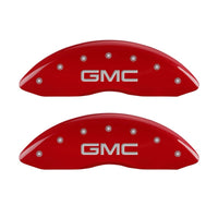 MGP 2 Caliper Covers Engraved Front GMC Red Finish Silver Characters 2008 GMC Canyon - 34213FGMCRD