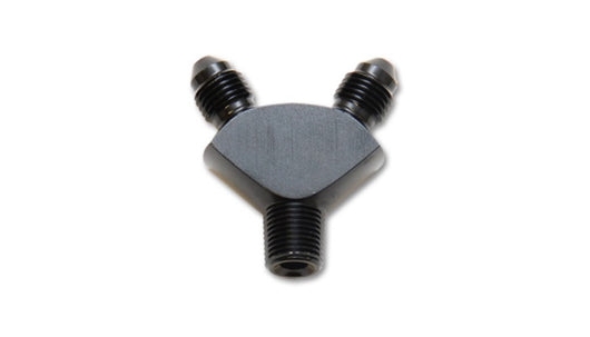 Vibrant -3AN x -3AN x 1/8in NPT Y-Adapter Fitting - Aluminum - 10818