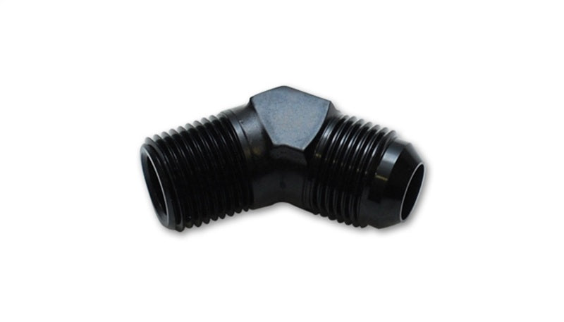 Vibrant -3AN to 1/8in NPT 45 Degree Elbow Adapter Fitting - 10240