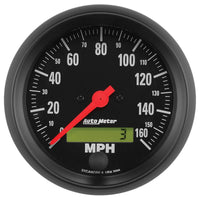 Autometer Z-Series 3 3/8in 160 MPH Electric Speedometer w/ LCD Odometer - 2688