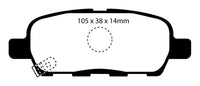 EBC 10-13 Infiniti FX35 3.5 Greenstuff Rear Brake Pads - DP61955