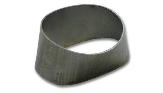 Vibrant 90mmx55mm Oval to 76mm Round Transition Adapter T304 SS for use with Part #1448 and #14480 - 1448A
