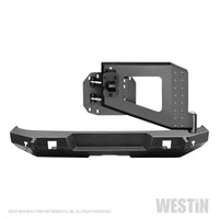 Westin 18-19 Jeep Wrangler JL WJ2 Rear Bumper w/ Tire Carrier - Textured Black - 59-82035