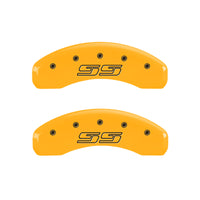 MGP 4 Caliper Covers Engraved F & R Avalanche SS Yellow Finish Blk Char 2008 Chevy Express 2500 - 14048SSS1YL