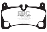 EBC 08 Porsche Cayenne 4.8 Turbo Yellowstuff Rear Brake Pads - DP41836R