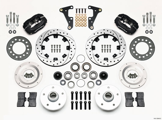 Wilwood Forged Dynalite Front Kit 11.75in Drilled 41-55 Cadillac - 140-12649-D