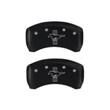 MGP 4 Caliper Covers Engraved Front 2015/Mustang Engraved Rear 2015/Bar & Pony Red finish silver ch - 10200SMB2RD
