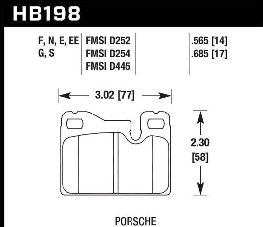Hawk HPS Street Brake Pads - HB198F.685