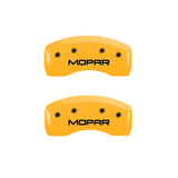 MGP 4 Caliper Covers Engraved Front & Rear JEEP Black finish silver ch - 42004SJEPBK
