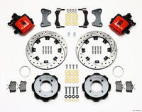 Wilwood Combination Parking Brake Rear Kit 11.75in Drilled Red 2011 Fiesta Rear - 140-11900-DR