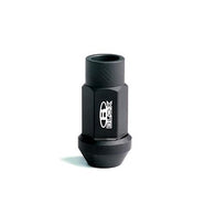 BLOX Racing Street Series Forged Lug Nuts - Flat Black 12 x 1.5mm - Single piece - BXAC-00102-SSFB
