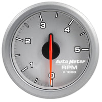Autometer Airdrive 2-1/6in Tachometer Gauge 0-5K RPM - Silver - 9198-UL
