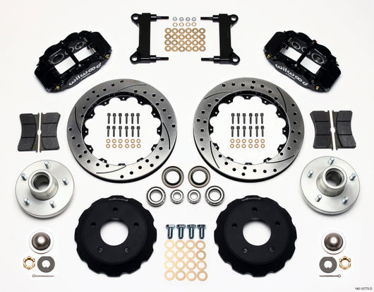 Wilwood Narrow Superlite 6R Front Hub Kit 13.06in Drilled Chevy C-10 60-87 CPP Drop Spindle - 140-10775-D