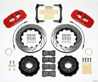 Wilwood AERO4 Rear Kit 14.25in Drilled Red 2014-Up Corvette C7 w/Lines - 140-13698-DR