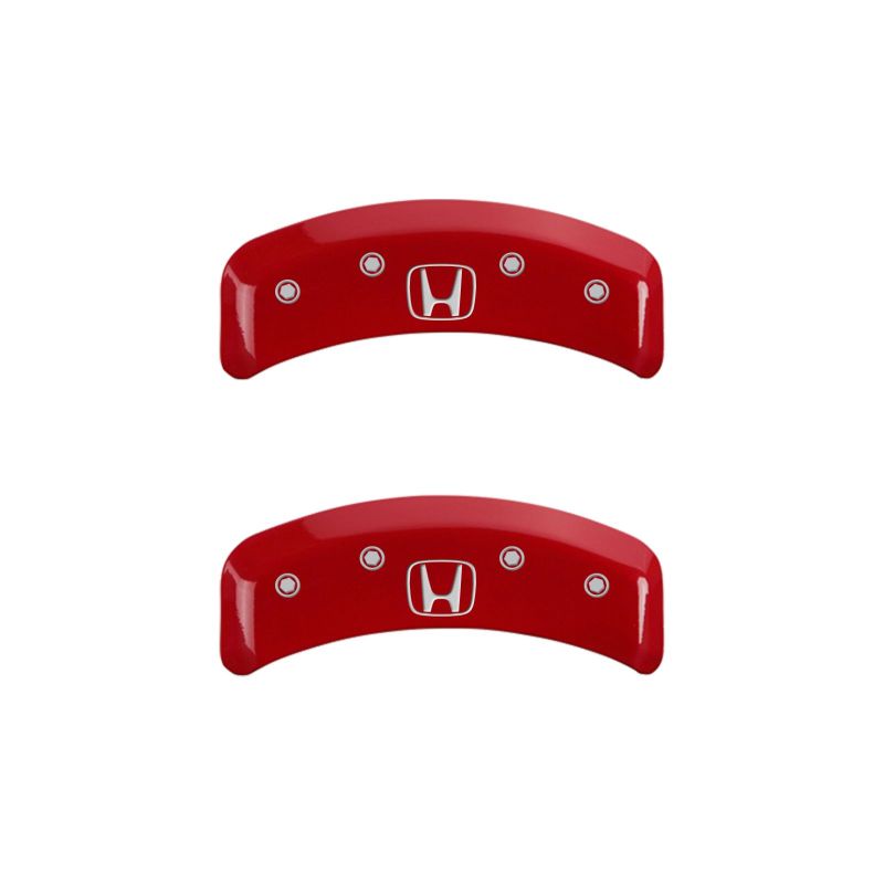 MGP 4 Caliper Covers Engraved Front Honda Engraved Rear H Logo Yellow finish black ch - 20130SHOHYL