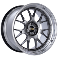 BBS LM-R 20x11 5x114.3 ET20 CB66 Diamond Black Center Diamond Cut Lip Wheel - LM330DBPK