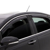 AVS 06-12 Ford Fusion Ventvisor In-Channel Front & Rear Window Deflectors 4pc - Smoke - 194550