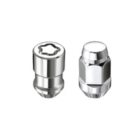 McGard 5 Lug Hex Install Kit w/Locks (Cone Seat Nut / Bulge) M12X1.5 / 3/4 Hex / 1.45in L - Chrome - 84537