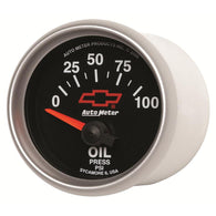 Autometer Oil Pressure 2-1/16, 0-100 PSI - Red Bowtie - 3627-00406