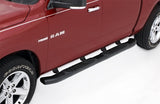 Lund 06-09 Dodge Ram 1500 Mega Cab (87in) 5in. Oval Bent Nerf Bars - Black - 22758715