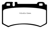 EBC 06 Mercedes-Benz E55 AMG 5.4 Supercharged (4 Pad Set) Ultimax2 Rear Brake Pads - UD984