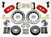 Wilwood AERO6 Front Hub Kit 14.00 Drilled Red 67-69 Camaro 64-72 Nova Chevelle - 140-10920-DR