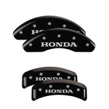 MGP 4 Caliper Covers Engraved Front & Rear Vtech Black finish silver ch - 20076SVTCBK