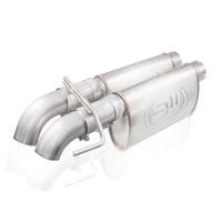 Stainless Works 2010-14 Ford Raptor 3in Exhaust Chambered Mufflers Dump Exit - FTR13CBDP