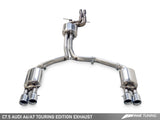 AWE Tuning Audi C7.5 A6 3.0T Touring Edition Exhaust - Quad Outlet Chrome Silver Tips - 3015-42072