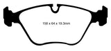 EBC 10-14 BMW X5 4.4 Twin Turbo (50) Redstuff Front Brake Pads - DP31994C