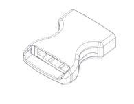 Access 1in Female End Side Squeeze Buckle - 10164