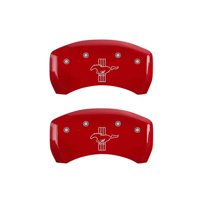 MGP Rear set 2 Caliper Covers Engraved Rear S197/Bar & Pony Yellow finish black ch - 10010RMB1YL