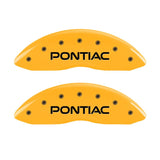 MGP 4 Caliper Covers Engraved Front Pontiac Rear Gxp Yellow Finish Blk Char 2005 Pontiac Bonneville - 18031SPXPYL
