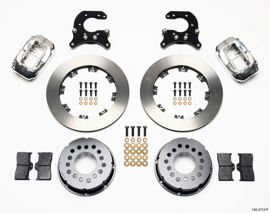 Wilwood Forged Dynalite P/S Rear Kit Polished Small Ford 2.66in Offset - 140-2113-P