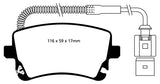 EBC 09-11 Audi A6 Quattro 3.0 Supercharged Ultimax2 Rear Brake Pads - UD1018