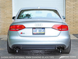 AWE Tuning Audi B8 / B8.5 S4 3.0T Track Edition Exhaust - Diamond Black Tips (90mm) - 3020-43020