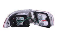ANZO 1992-1995 Honda Civic Taillights Red/Clear - 221220