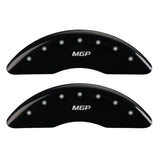 MGP 4 Caliper Covers Engraved Front & Rear MGP Black finish silver ch - 16218SMGPBK