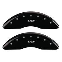 MGP 4 Caliper Covers Engraved Front & Rear MGP Black finish silver ch - 38023SMGPBK