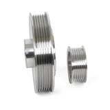 BBK 02-04 Mustang 4.6 GT Underdrive Pulley Kit - Lightweight CNC Billet Aluminum (3pc) - 1559