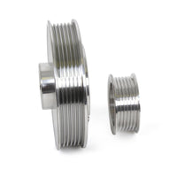 BBK 02-04 Mustang 4.6 GT Underdrive Pulley Kit - Lightweight CNC Billet Aluminum (3pc) - 1559