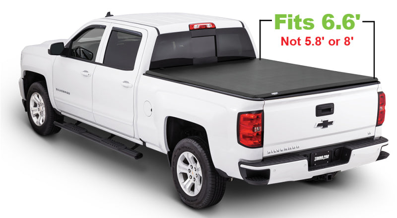 Tonno Pro 2019 Chevy Silverado 1500 6.6ft Fleetside Lo-Roll Tonneau Cover - LR-1100