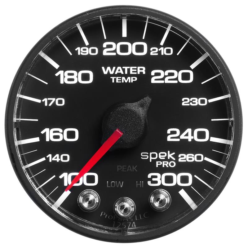 Autometer Spek-Pro - Nascar 2-1/16in Water Temp 100- 300F Bfb Ecu - P546328